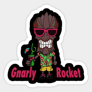 Gnarly Tiki Tiki Sticker